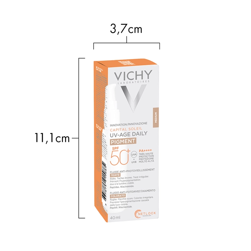 PROTECTOR SOLAR VICHY SPF50+ CAPITAL SOLEIL UV AGE PIGMENT TONO MEDIO 50 ML - 2