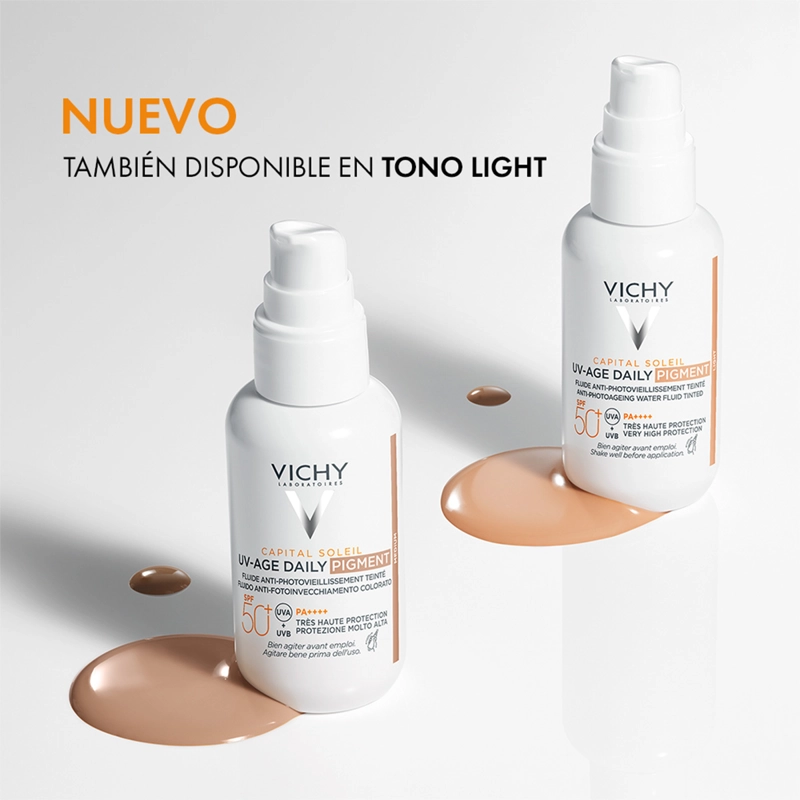 PROTECTOR SOLAR VICHY SPF50+ CAPITAL SOLEIL UV AGE PIGMENT TONO MEDIO 50 ML - 11