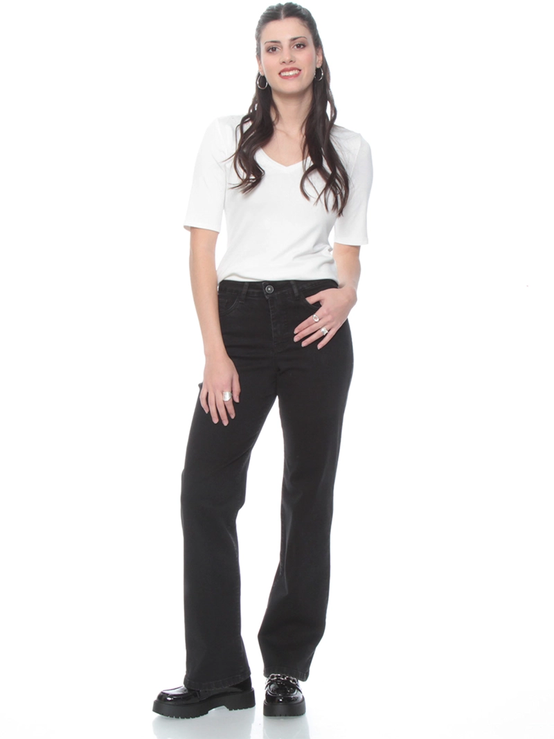 JEANS ALGODÓN RECTO MUJER WADOS TIRO ALTO - 2