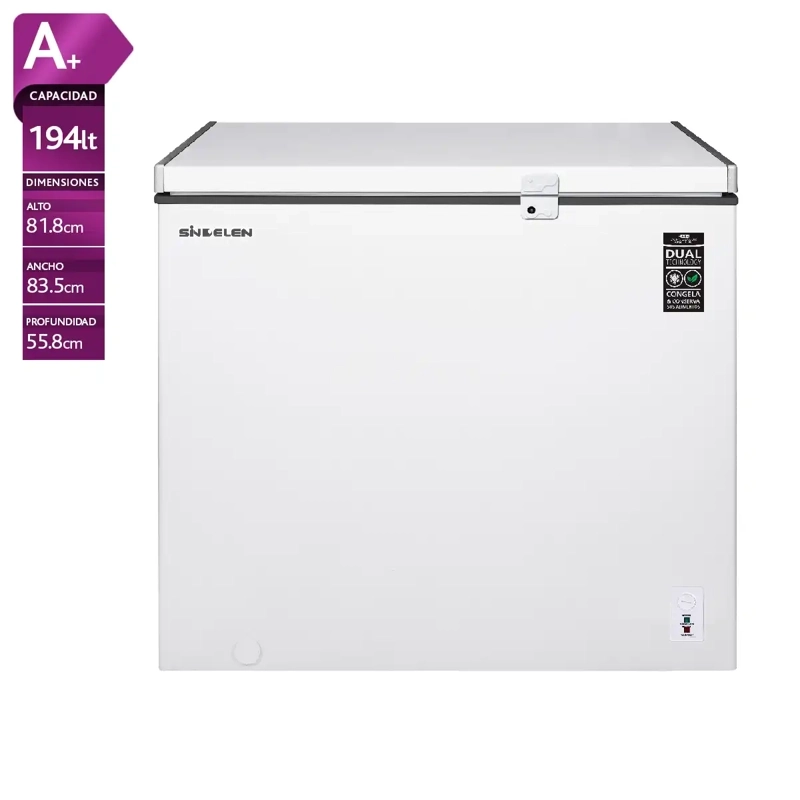 FREEZER SINDELEN 194 L DUAL TECNOLOGY SFH-202BL