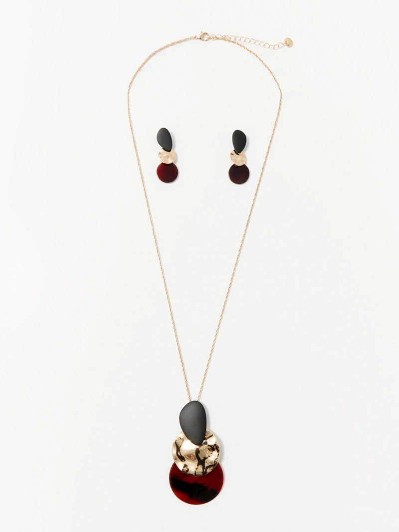 CONJUNTO COLLAR + AROS MUJER SFERA - 1