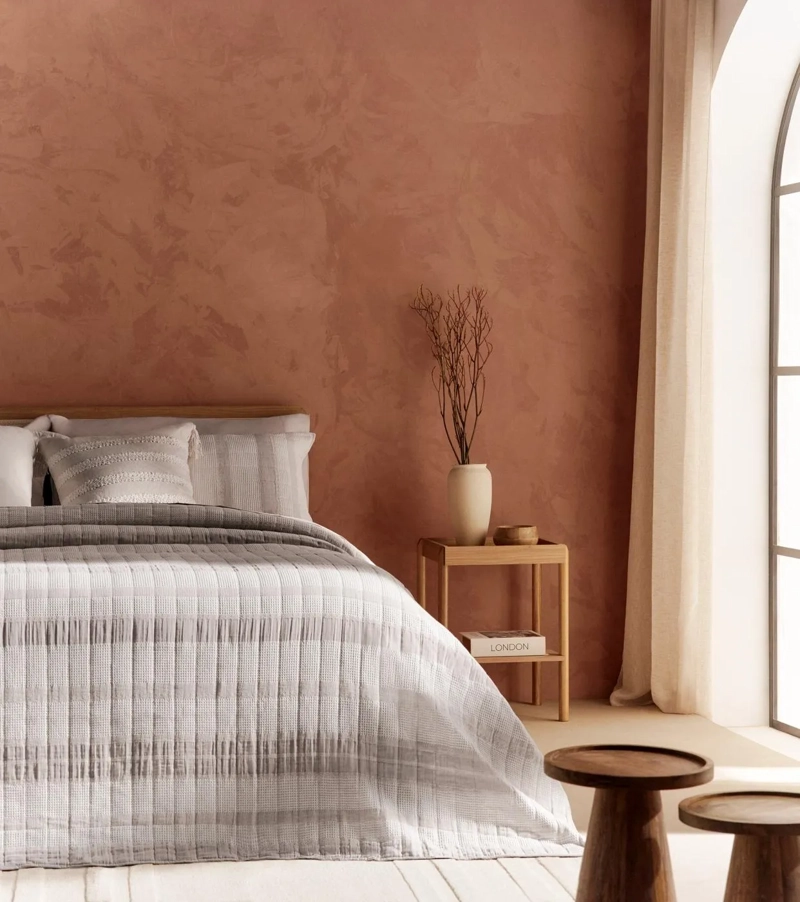 CUBRECAMA MAISON LINETT TEJIDO KING TAUPE - 4