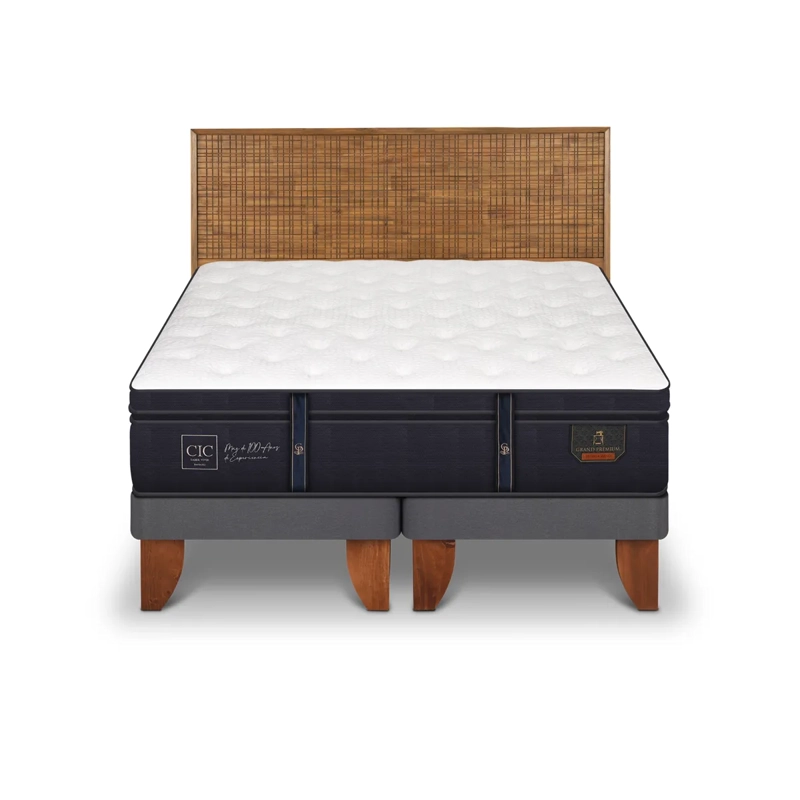CAMA CIC EUROPEA BD 2 PLAZAS + RESPALDO ADRIA GRAND PREMIUM - 1