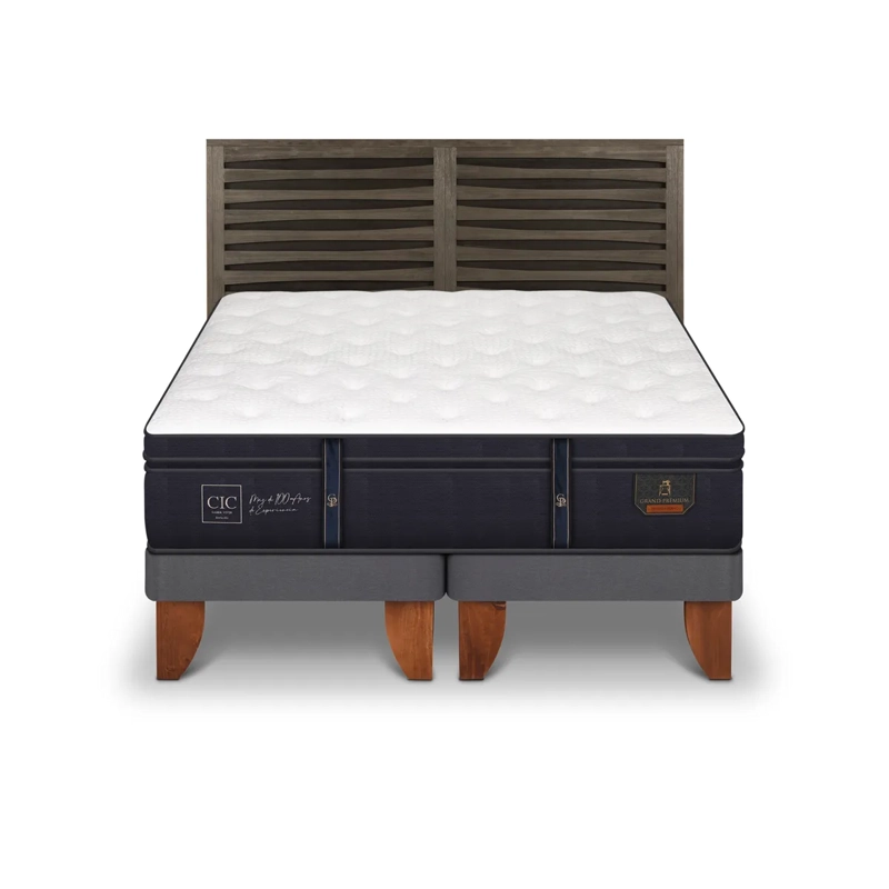 CAMA CIC EUROPEA BD 2 PLAZAS + RESPALDO RHONE GRAND PREMIUM - 1