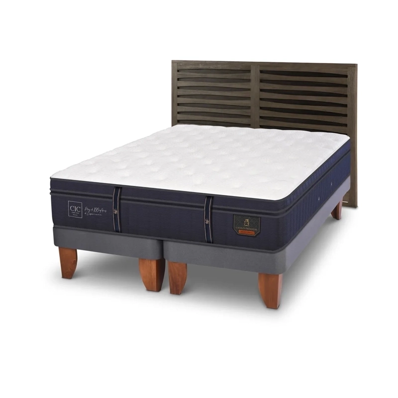 CAMA CIC EUROPEA KING + RESPALDO RHONE GRAND PREMIUM - 2