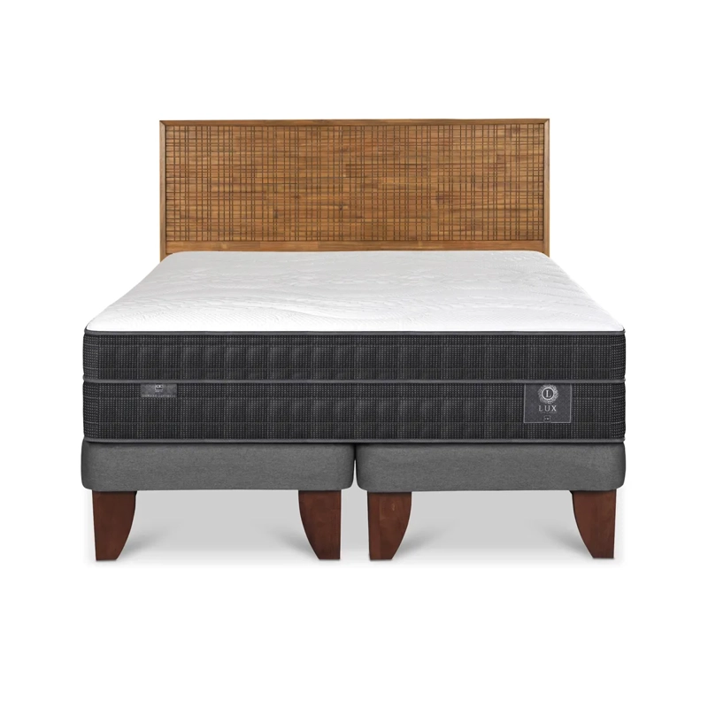 CAMA CIC EUROPEA BD 2 PLAZAS + RESPALDO ADRIA LUX - 1
