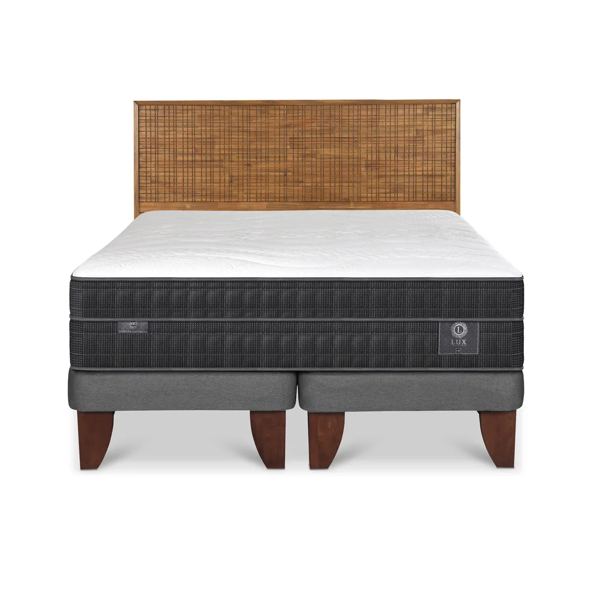 CAMA CIC EUROPEA KING + RESPALDO ADRIA LUX - 1