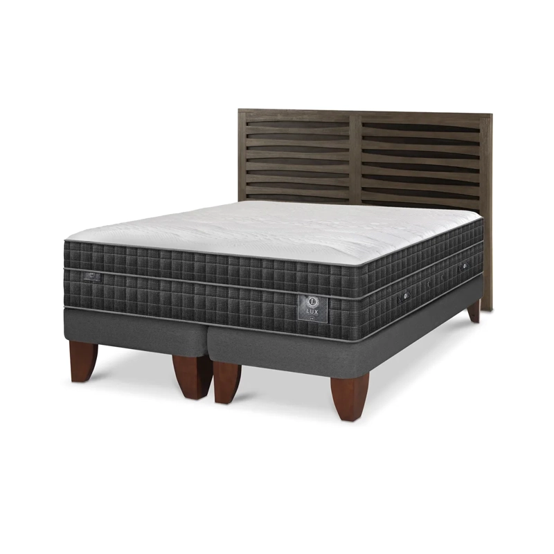 CAMA CIC EUROPEA KING + RESPALDO RHONE LUX - 2