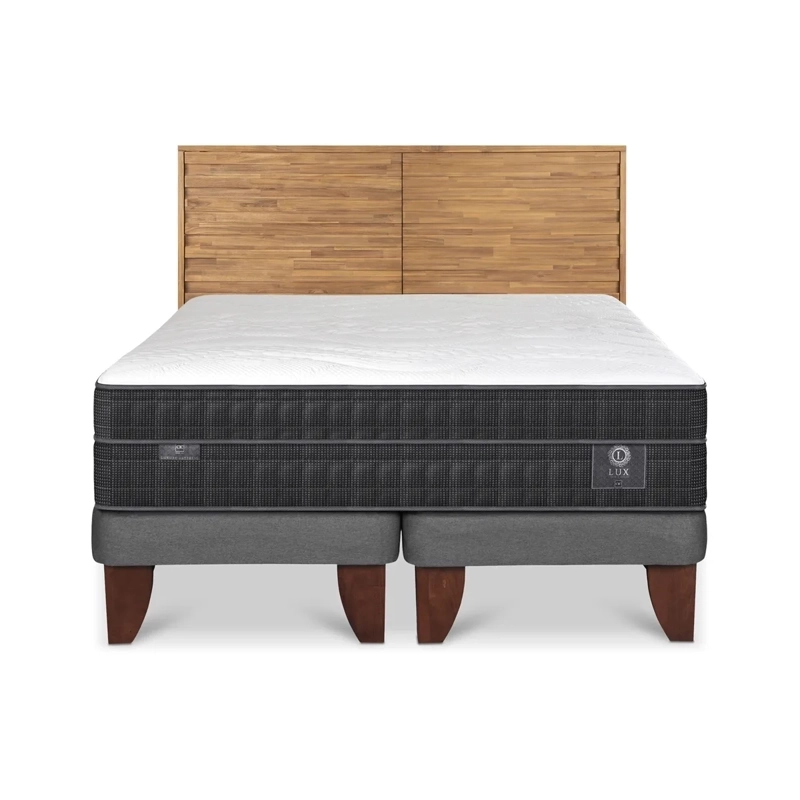 CAMA CIC EUROPEA KING + RESPALDO RODANO LUX - 1