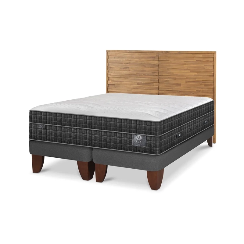 CAMA CIC EUROPEA KING + RESPALDO RODANO LUX - 2