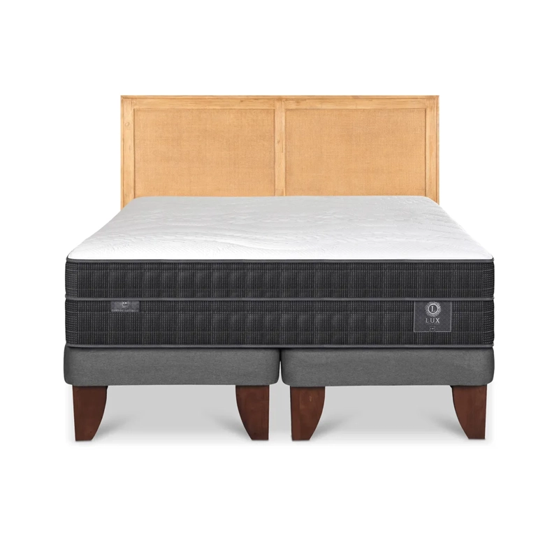 CAMA CIC EUROPEA KING + RESPALDO SAVA LUX