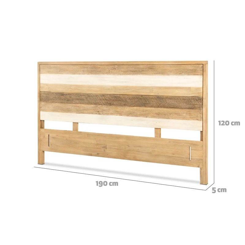RESPALDO CIC LOIRA KING MADERA ACACIA CAFÉ - 3
