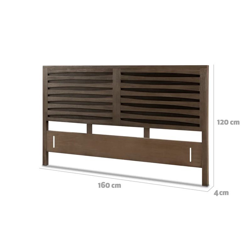RESPALDO CIC RHONE 2 PLAZAS MADERA ACACIA NEGRO - 3