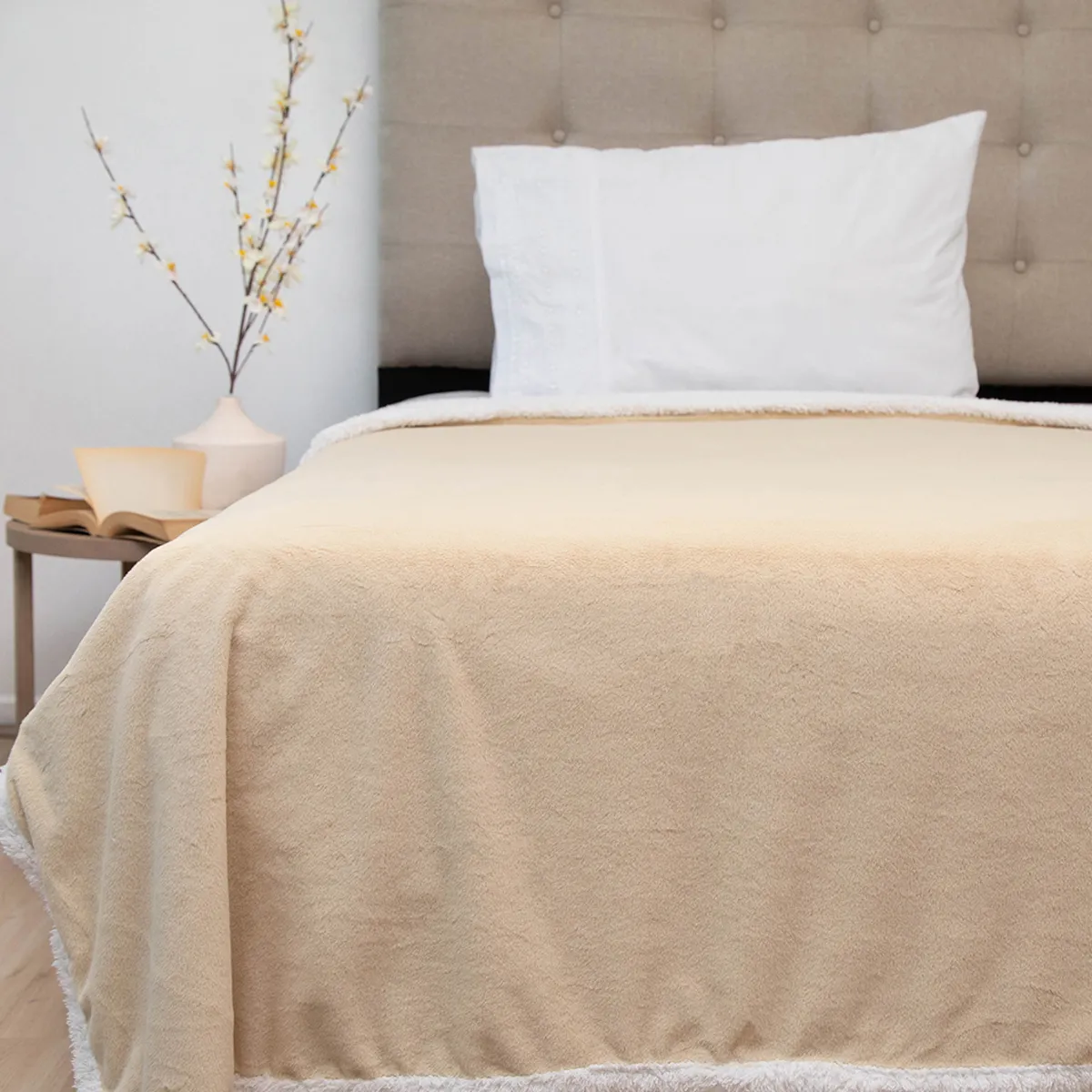 Coperta Morbida XL Sherpa Con Stelle 150x200 Cm - Super Calda E Pelosa, Certificata OEKO-TEX