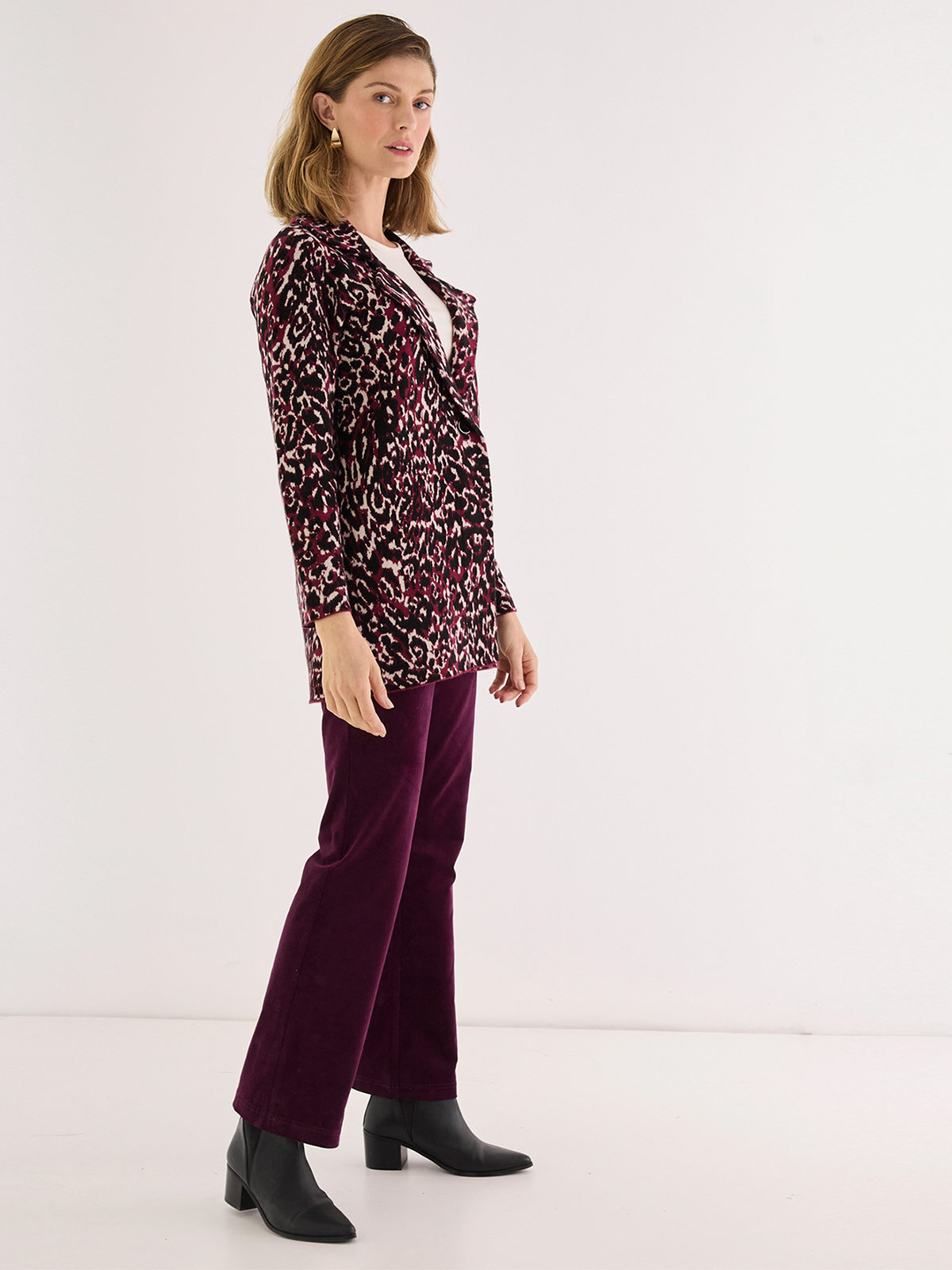 CARDIGAN MUJER MA GRIFFE ESTAMPADO ANIMAL PRINT - 2