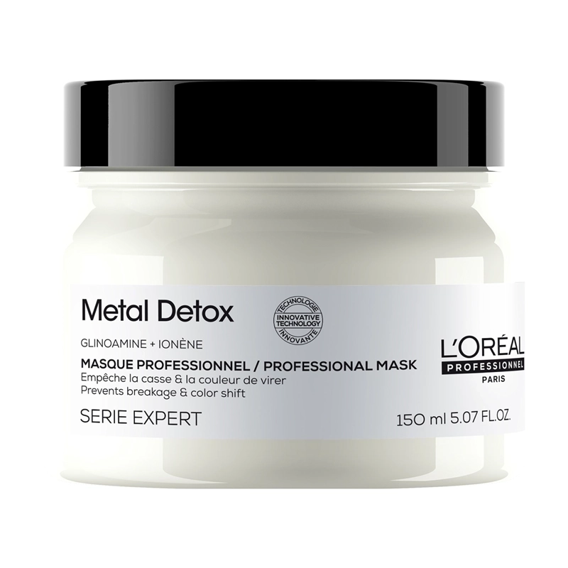 MINI MÁSCARA CABELLO LOREAL 150ML ANTI-QUIEBRE METAL DETOX - 1