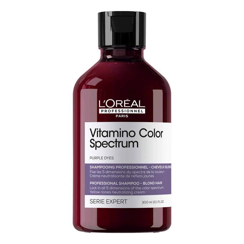 SHAMPOO LOREAL 300ML CUIDADO DEL COLOR MATIZADOR MORADO VITAMINO COLOR SPECTRUM
