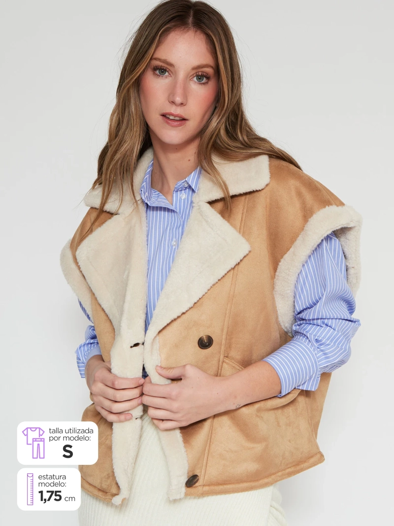 CHAQUETA MUJER ONLY BEIGE - 1
