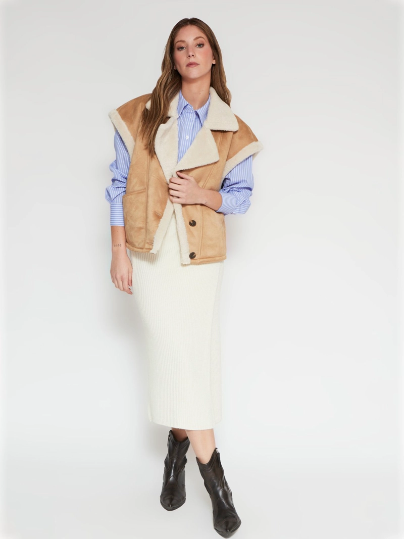 CHAQUETA MUJER ONLY BEIGE - 4