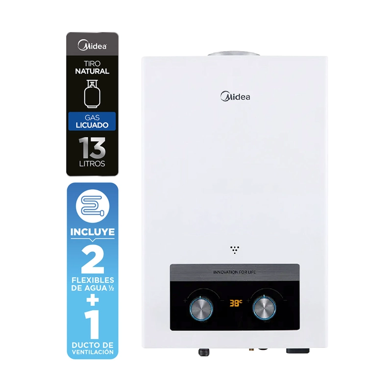 CALEFONT GAS LICUADO 10 LT MIDEA MGWH10-20EQP-GL - 3
