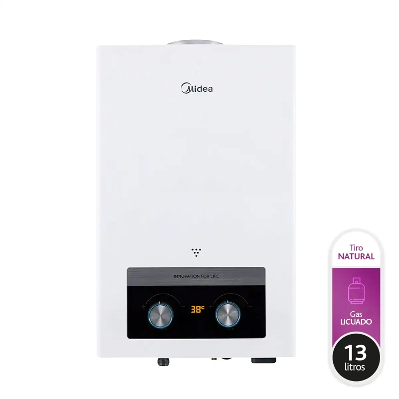CALEFONT GAS LICUADO 13 LT MIDEA MGWH13-26MDN-GL - 1