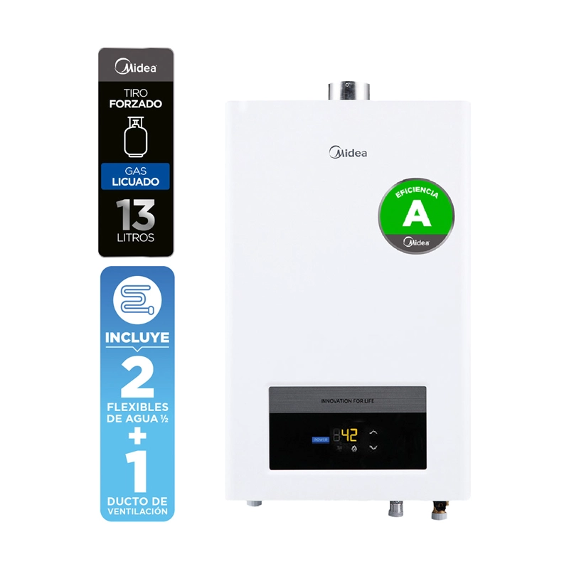 CALEFONT GAS LICUADO 13 LT MIDEA MGWH13-26EQP-GL - 3
