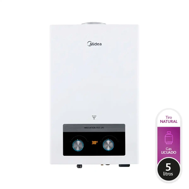 CALEFONT GAS LICUADO 5 LT MIDEA MGWH5-10MDN-GL - 1