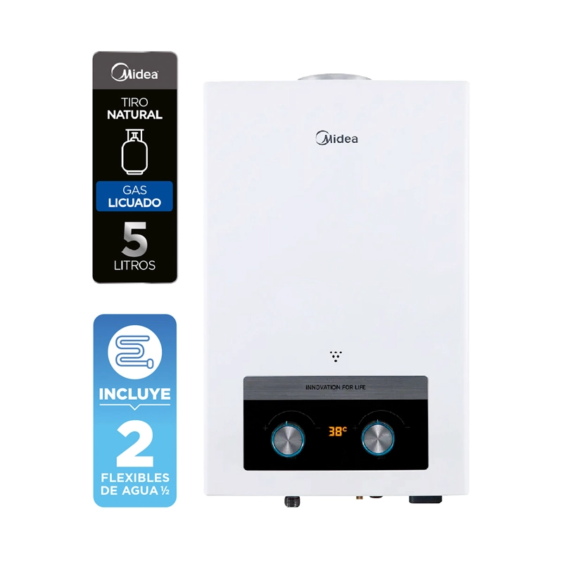 CALEFONT GAS LICUADO 5 LT MIDEA MGWH5-10MDN-GL - 3