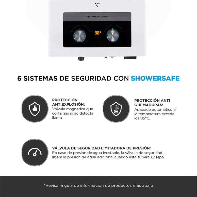 CALEFONT GAS LICUADO 5 LT MIDEA MGWH5-10MDN-GL - 5