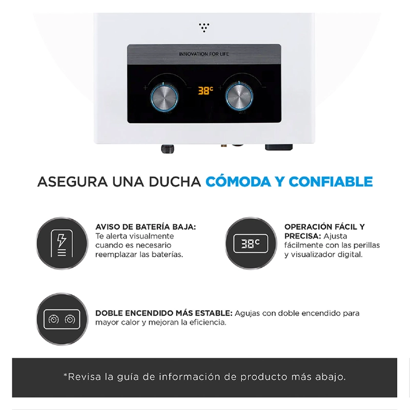 CALEFONT GAS LICUADO 7 LT MIDEA MGWH7-14MDN-GL - 5