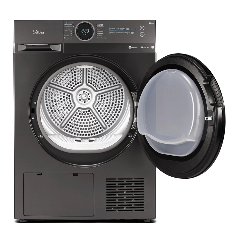 SECADORA DE ROPA BOMBA DE CALOR MIDEA MD200H120 12KG TITANIO - 4