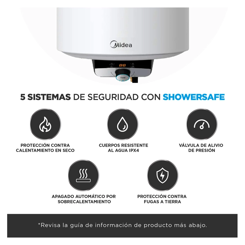 TERMO ELÉCTRICO MIDEA MWH50-15EFGCLW 50 LT - 5