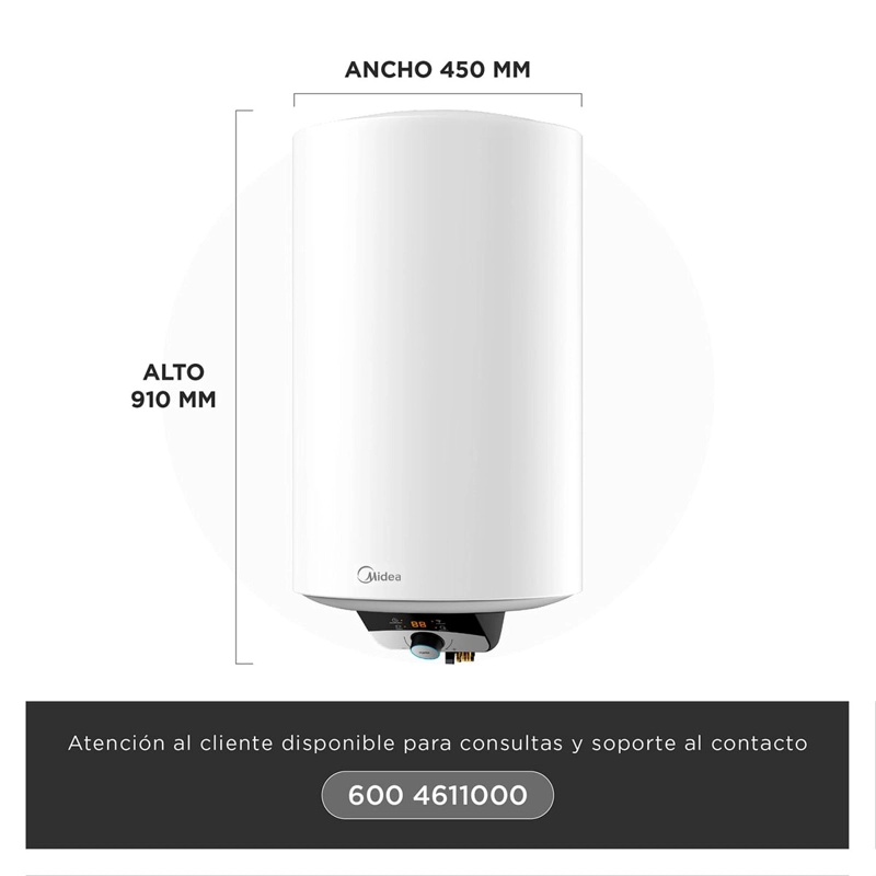 TERMO ELÉCTRICO MIDEA MWH100-15EFGCLW 100 LT - 7
