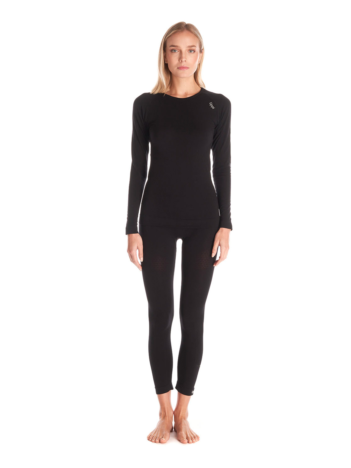 POLERA MUJER LIPPI NEGRO PRIMERA CAPA SKINTEC - 10