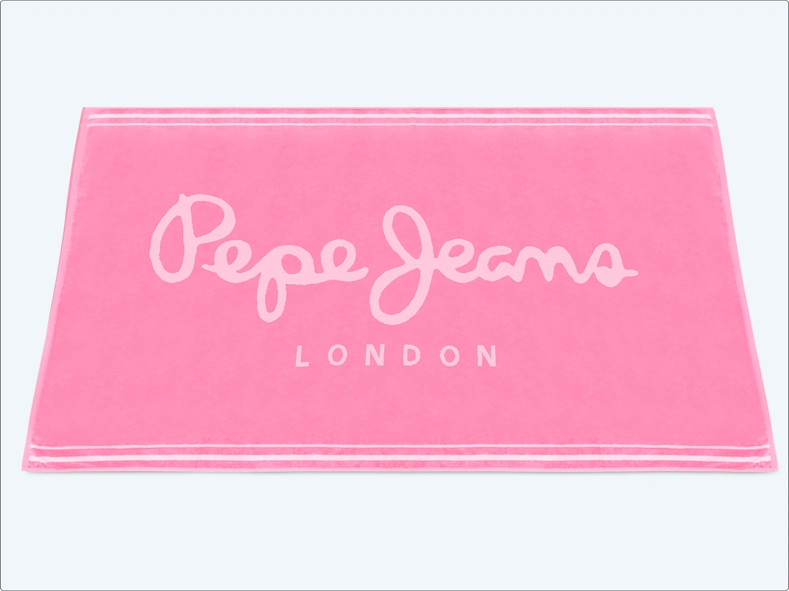 TOALLA DE PLAYA PEPE JEANS JACQUARD ROSA - 1