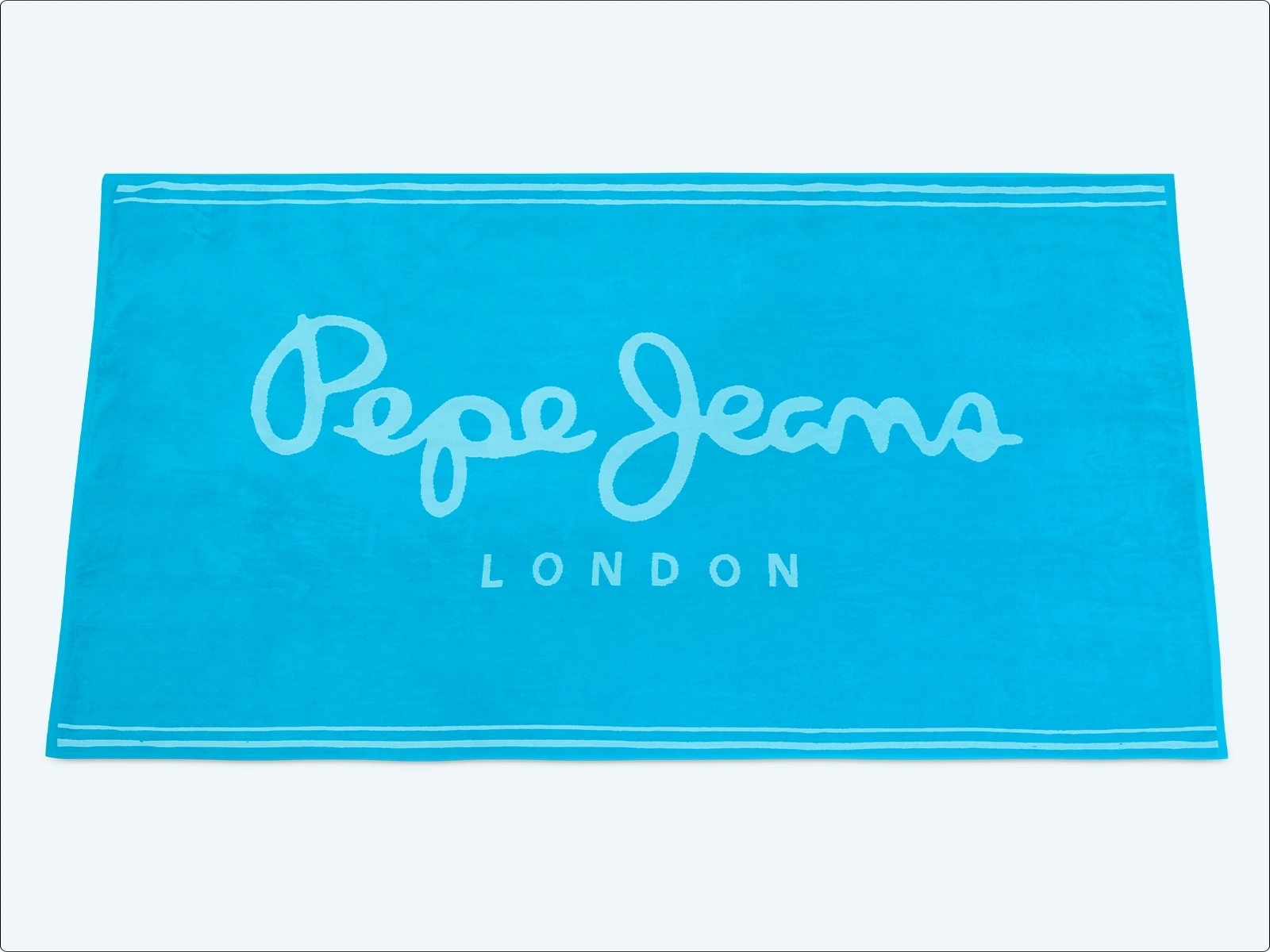TOALLA DE PLAYA PEPE JEANS JACQUARD AQUA - 1
