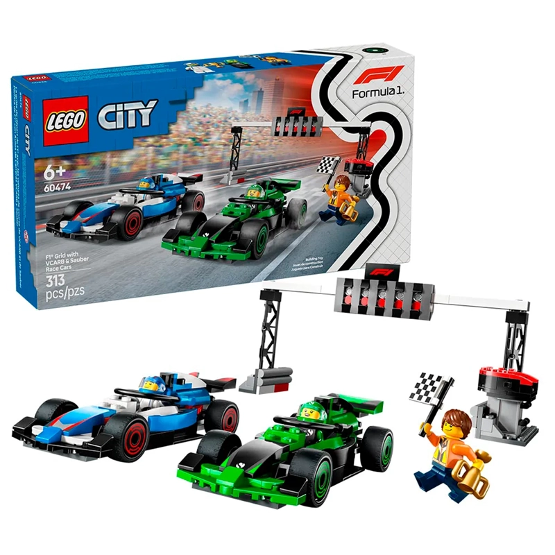 JUEGO BLOQUE LEGO F1 GRILLA AUTOS VCARB SAUBER - 1