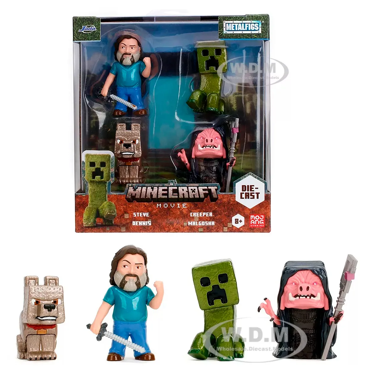 SET 4 PZAS MINECRAFT 9 CM - 1