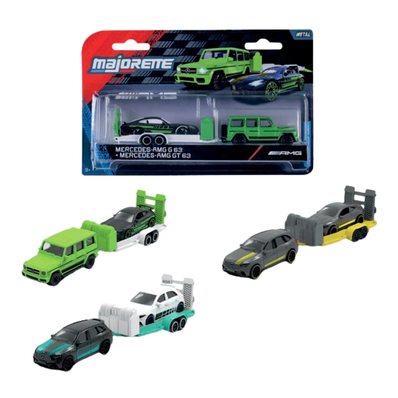 VEHÍCULO MAJORETTE MERCEDES DELUXE TRAILER - 1