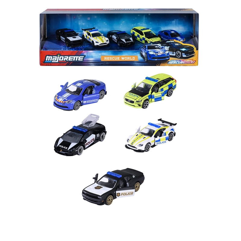 AUTO DE JUGUETE MAJORETTE RESCUE WORLD 5 PZS - 1