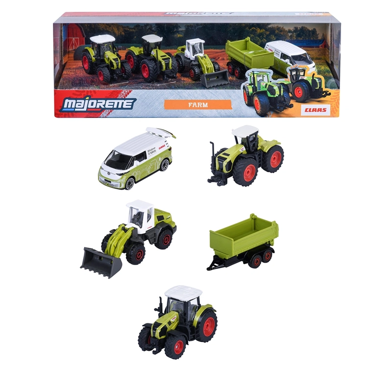 AUTO DE JUGUETE MAJORETTE CLAAS FARM 5 PZS - 1
