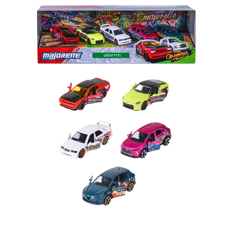 AUTO DE JUGUETE MAJORETTE GRAFFITI 5 PZS - 1