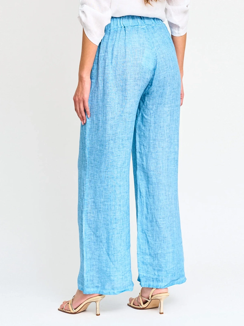 PANTALÓN MUJER CACHAREL LINO ITALIA  - 2