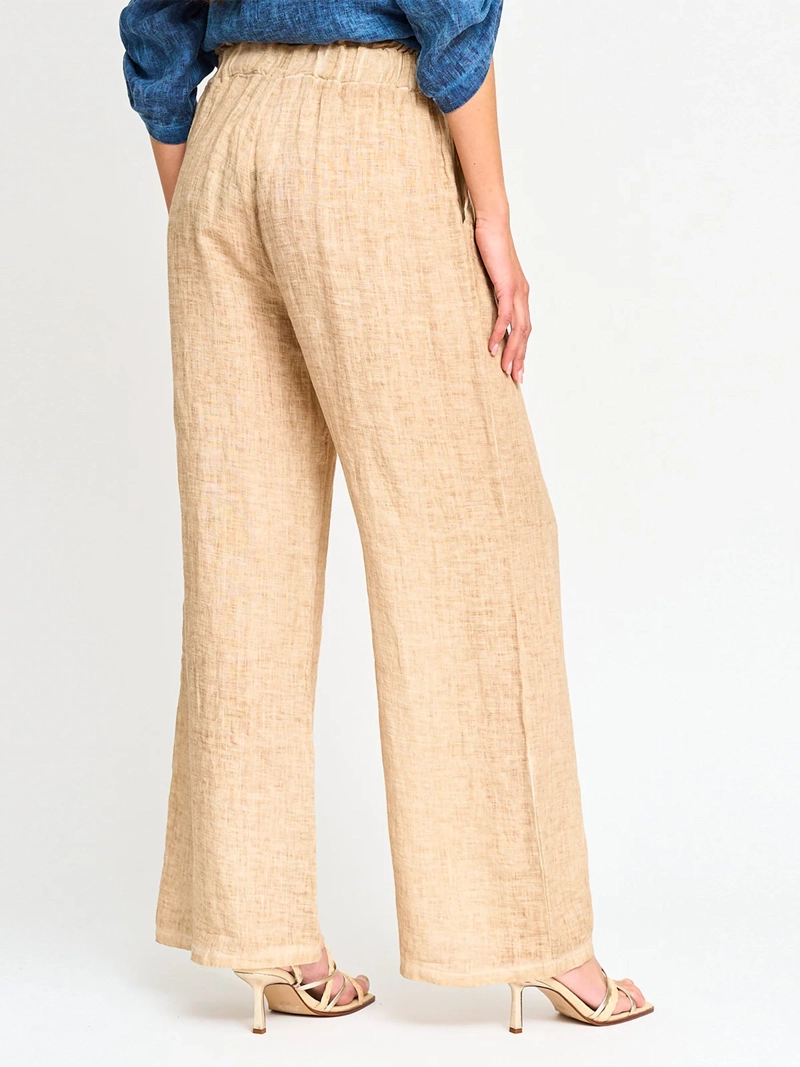 PANTALÓN MUJER CACHAREL LINO ITALIA  - 2