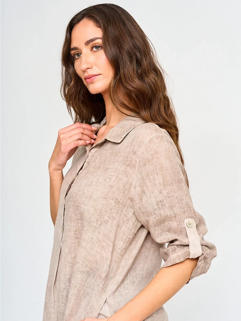 VESTIDO LARGO LINO MUJER CACHAREL ITALIA - 3