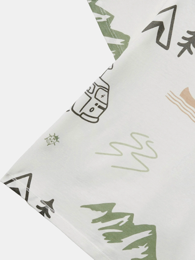 POLERA MANGA CORTA ALGODÓN NIÑO SFERA BLANCO CAMPER - 3