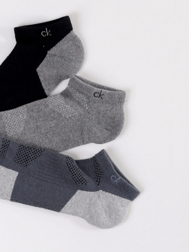 PACK X3 CALCETINES HOMBRE CALVIN KLEIN ALGODÓN  - 2