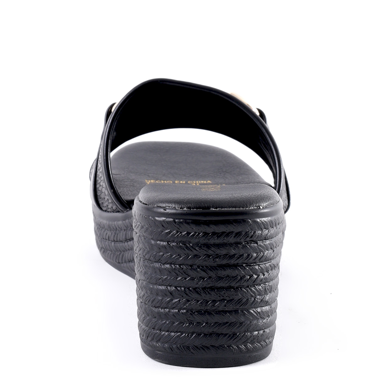 SANDALIAS MUJER VIA UNO NEGRO 22642611  - 5
