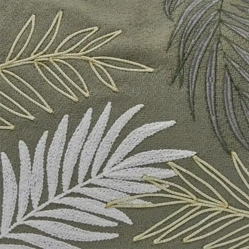 COJÍN RIPLEY HOME HOJAS 35X50 CM TAUPE - 2