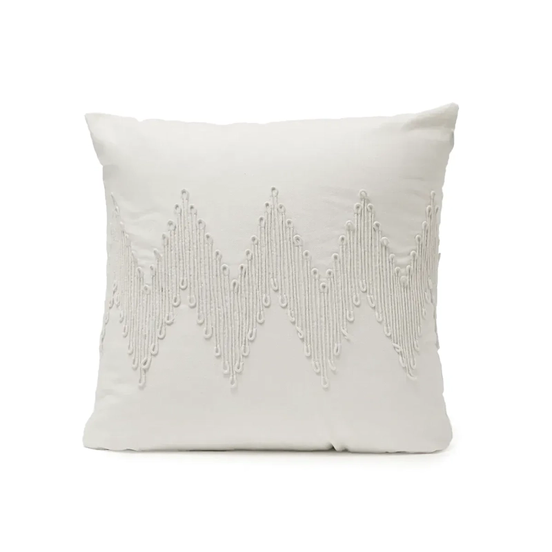 COJÍN MAISON LINETT WHITE 50X50 CM - 1